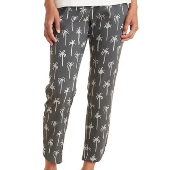 Marine Layer Palm Tree Allison Pants Size Medium - Picture 1 of 11